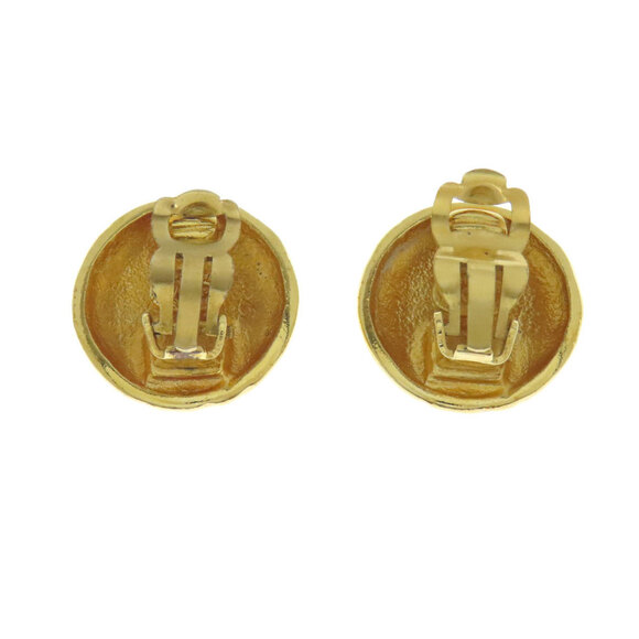 CHANEL Gold Logo Earrings - Picture 2 of 8